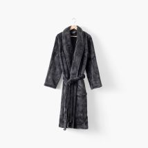Robe de chambre polaire homme Gabriel carbone - Couleur gris - Taille M