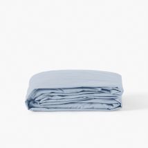 Drap housse coton Neo bleu ciel - Couleur bleu - 200 x 200 cm