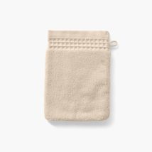 Gant de toilette bouclette de coton biologique Source naturel - Couleur beige - 15 x 21 cm