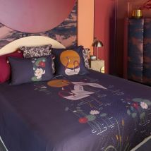 Drap de lit percale de coton Hokkaido - Couleur violet - 240 x 300 cm