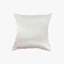 Taie d'oreiller carrée soie de mûrier Beauté ivoire - Couleur blanc - 64 x 64 cm