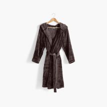Robe de chambre ado polaire à capuche Gaspard - Couleur gris - Taille 12 ans