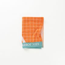 Serviette de toilette joueur•se coton bio Roland-Garros 2023 terre battue - Couleur marron - 50 x 90 cm