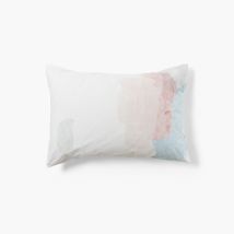Taie d'oreiller rectangulaire percale de coton Simones - Couleur bleu - 50 x 70 cm
