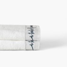 Drap de bain bouclette de coton Simones Blanc - Couleur blanc - 70 x 120 cm