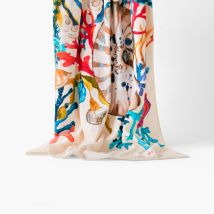 Drap de plage coton Récif - Couleur beige - 90 x 180 cm