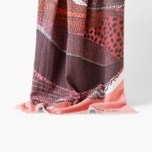 Fouta coton Luna - Couleur orange - 100 x 180 cm