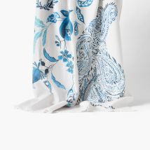 Fouta coton Madeleine - Couleur bleu - 100 x 180 cm