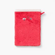 Gant de toilette coton Atlantis corail - Couleur orange - 15 x 21 cm