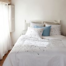 Housse de couette satin de coton Equinoxe - Couleur blanc - 240 x 220 cm