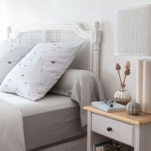 Taie de traversin satin de coton Equinoxe - Couleur blanc - 220 x 45 cm