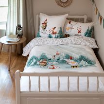 Housse de couette enfant pur coton Féeries - Couleur blanc - 200 x 200 cm