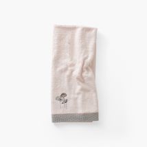Serviette de toilette coton Lotus rosée - Couleur rose - 50 x 90 cm