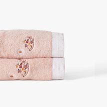 Drap de bain coton bio Illumine vieux rose - Couleur rose - 70 x 120 cm