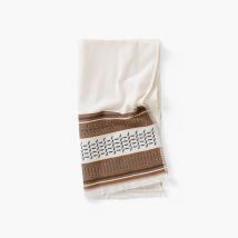 Serviette de toilette coton Eclipse écru - Couleur beige - 50 x 90 cm
