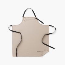 Tablier de cuisine coton Signature grège - Couleur beige - 71 x 92 cm
