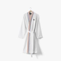 Peignoir homme coton col kimono Roland-Garros 2024 Ace - Couleur blanc - Taille L