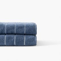Drap de bain coton Hypnotic indigo - Couleur bleu - 70 x 120 cm