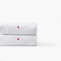 Drap de bain coton Adore blanc - Couleur blanc - 70 x 120 cm