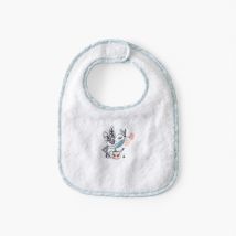Mini bavoir coton bio Jardine blanc - Couleur blanc - 22 x 30 cm