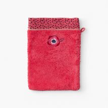 Gant de toilette coton Rosella coquelicot - Couleur rouge - 15 x 21 cm