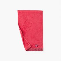 Serviette invité coton Rosella coquelicot - Couleur rouge - 30 x 50 cm