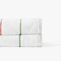 Drap de bain coton Rosella blanc - Couleur blanc - 70 x 120 cm