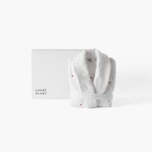 Le coffret peignoir cœurs - Couleur blanc - Taille S