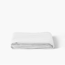Drap de lit percale de coton Neo blanc - Couleur blanc - 240 x 300 cm