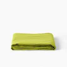 Drap de lit percale de coton Neo vert - Couleur vert - 180 x 290 cm