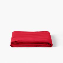 Drap de lit percale de coton Neo rouge - Couleur rouge - 270 x 300 cm