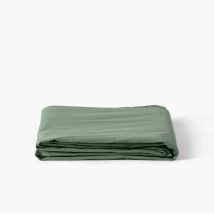Drap de lit percale de coton Neo thym - Couleur vert - 180 x 290 cm