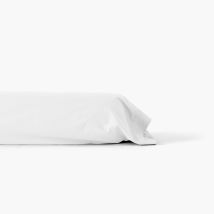 Taie de traversin percale de coton Neo blanc - Couleur blanc - 190 x 45 cm