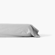 Taie de traversin percale de coton Neo gris - Couleur gris - 190 x 45 cm