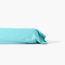 Taie de traversin percale de coton Neo lagon - Couleur bleu - 190 x 45 cm