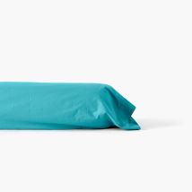 Taie de traversin percale de coton Neo canard - Couleur bleu - 190 x 45 cm