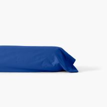 Taie de traversin percale de coton Neo outremer - Couleur bleu - 190 x 45 cm