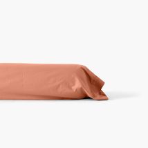 Taie de traversin percale de coton Neo tomette - Couleur rouge - 190 x 45 cm