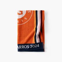 Serviette de toilette joueur•se Roland-Garros 2024 terre battue - Couleur marron - 50 x 90 cm