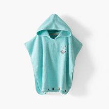 Poncho coton Aruba celadon - Couleur bleu - Taille 02/04 ans