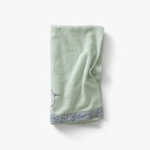 Serviette de toilette coton bio Dandine vert d'eau - Couleur vert - 50 x 90 cm