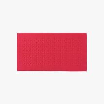 Tapis de bain coton Jardin M bougainvillier - Couleur rose - 50 x 90 cm