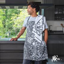 Tablier de cuisine coton Jakè x Carré Blanc - Carré Blanc