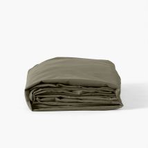 Drap housse coton lavé Songe bocage - Couleur vert - 140 x 190 cm