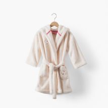 Robe de chambre polaire enfant Bienvenue nude - Couleur rose - Taille 2 ans