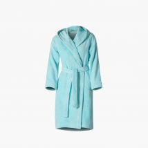 Peignoir ado fille coton moelleux Julia lagon - Couleur bleu - Taille 10 ans