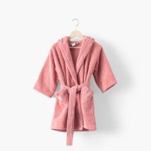 Peignoir enfant coton Xmasful pétale - Couleur rose - Taille 4 ans