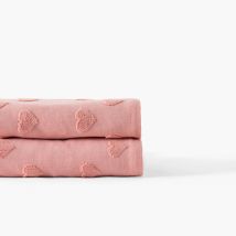 Drap de bain coton Monjour sorbet - Couleur rose - 70 x 120 cm