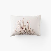 Taie d'oreiller rectangulaire satin de coton Aura - Couleur beige - 50 x 70 cm