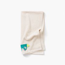 Serviette de toilette bouclette de coton Crocoful - Couleur beige - 50 x 90 cm
